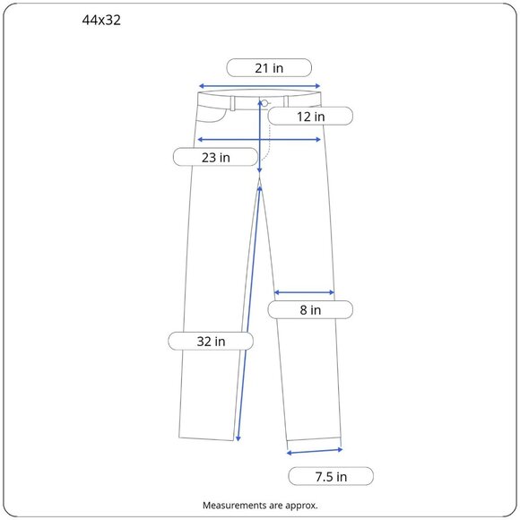 Grindhouse Mens Distressed Denim Jeans Slim Fit Dark Wash Stretch Size 44x32 - Picture 3 of 11